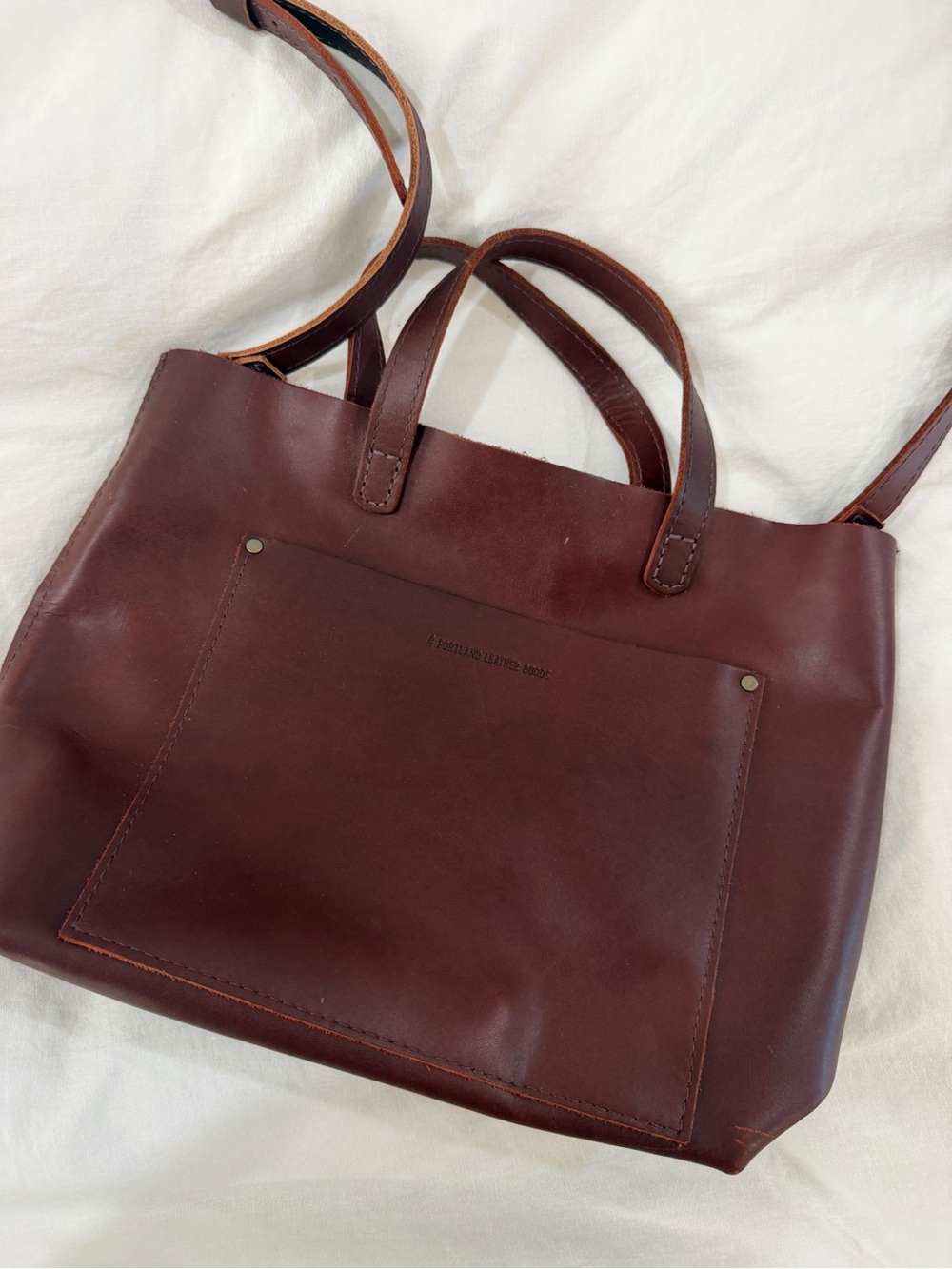 Portland Leather Mediums Crossbody Tote | Cognac